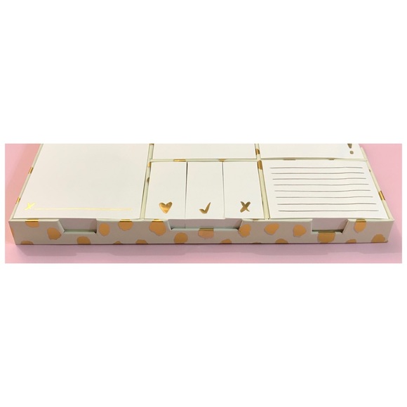 NIB Kate Spade♠️ Flamingo Dot Sticky Note Pad Set - Picture 4 of 5